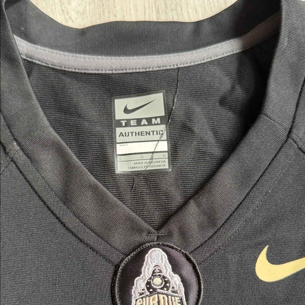 Nike Team Authentic Black Gold #15 Football Jersey Mens Large Athletic Mesh.C#1D